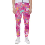 Pink Girly Unicorn Print Scuba Joggers