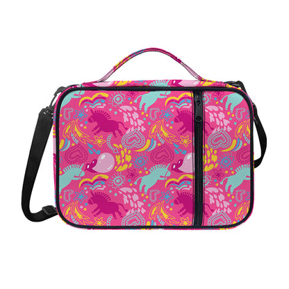 Pink Girly Unicorn Print Shoulder Strap Bible Bag