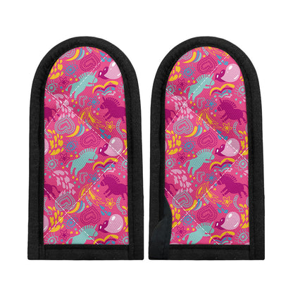 Pink Girly Unicorn Print Skillet Handle Cover