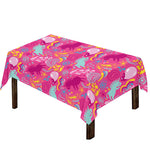 Pink Girly Unicorn Print Tablecloth