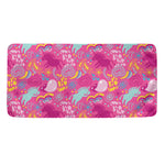 Pink Girly Unicorn Print Towel