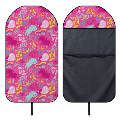 Pink Girly Unicorn Print Waterproof Car Seat Cover