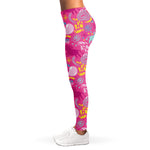 Pink Girly Unicorn Print Women's Leggings