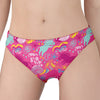 Pink Girly Unicorn Print Women's Panties