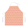 Pink Glazed Donut Pattern Print Adjustable Apron