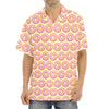 Pink Glazed Donut Pattern Print Aloha Shirt