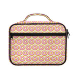 Pink Glazed Donut Pattern Print Briefcase Bible Bag