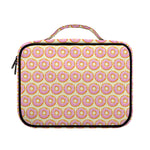 Pink Glazed Donut Pattern Print Briefcase Bible Bag