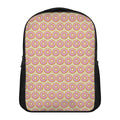Pink Glazed Donut Pattern Print Casual Backpack