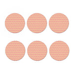 Pink Glazed Donut Pattern Print Coaster Set
