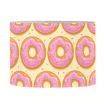 Pink Glazed Donut Pattern Print Drum Lamp Shade