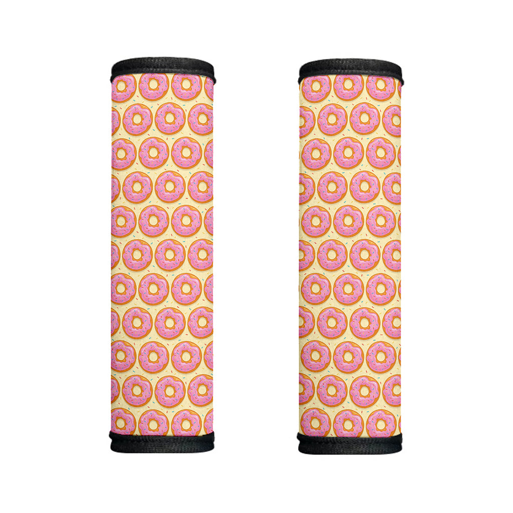 Pink Glazed Donut Pattern Print Handle Covers