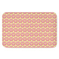 Pink Glazed Donut Pattern Print Indoor Door Mat
