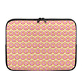 Pink Glazed Donut Pattern Print Laptop Sleeve