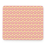 Pink Glazed Donut Pattern Print Mouse Pad