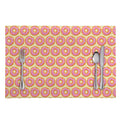 Pink Glazed Donut Pattern Print Placemat