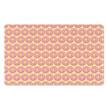 Pink Glazed Donut Pattern Print Polyester Doormat