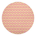 Pink Glazed Donut Pattern Print Round Blanket
