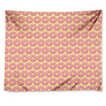 Pink Glazed Donut Pattern Print Tapestry
