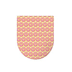 Pink Glazed Donut Pattern Print Toilet Lid Cover