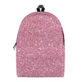 Pink (NOT Real) Glitter Print School Backpack