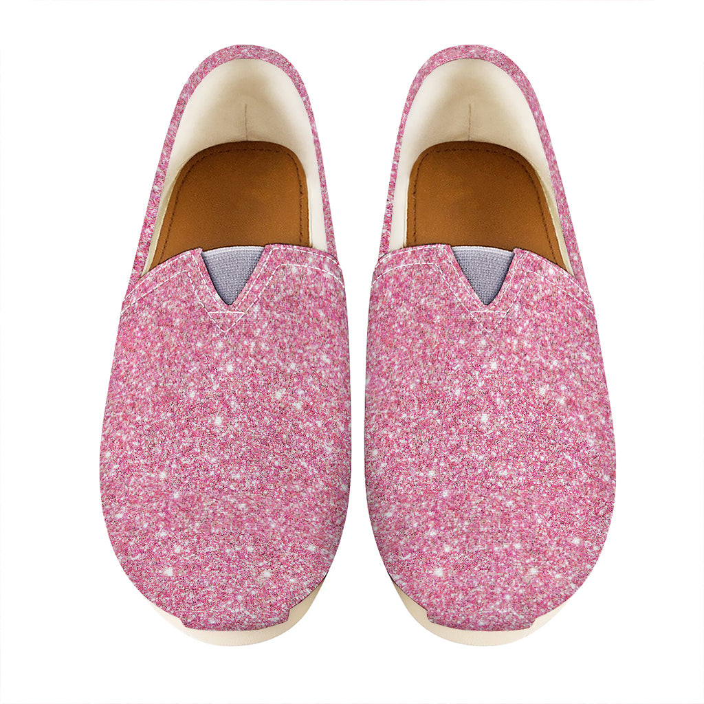 Pink Glitter Artwork Print (NOT Real Glitter) Casual Shoes