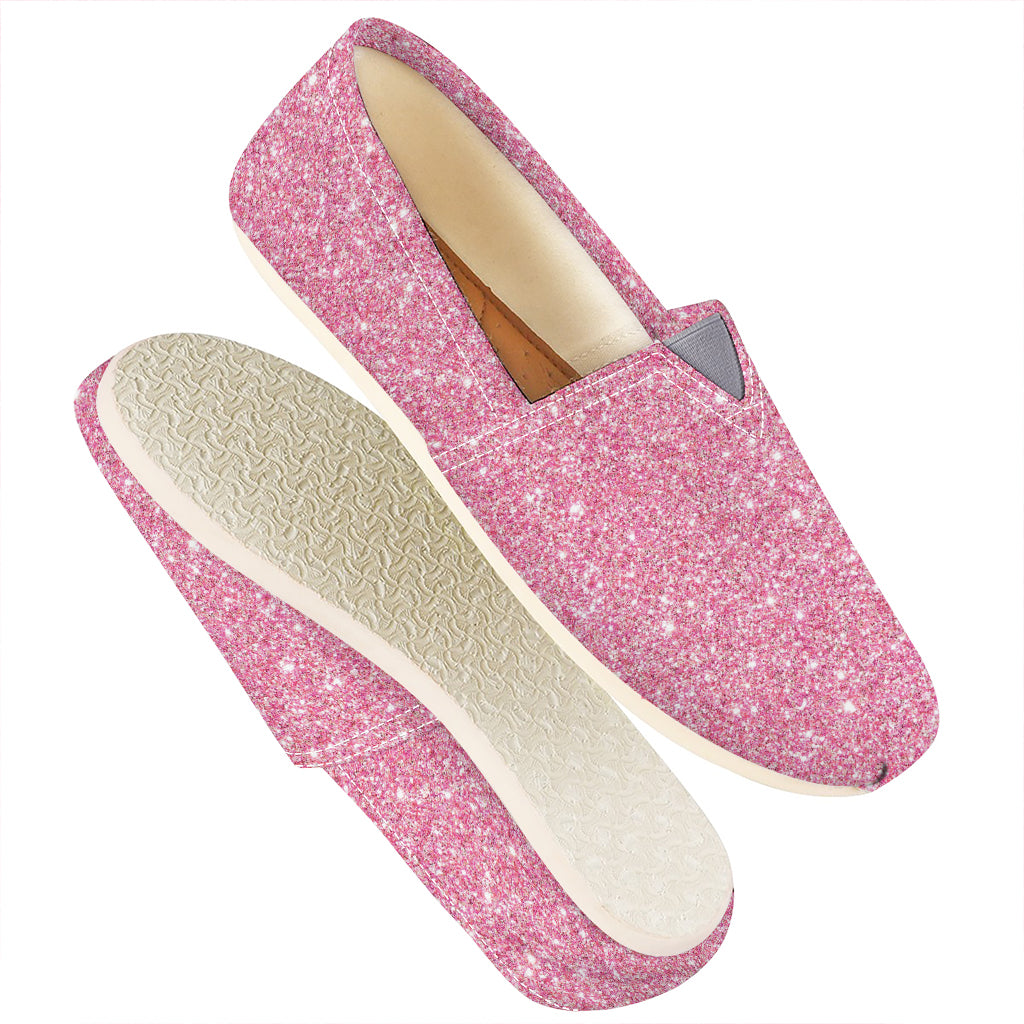 Pink Glitter Artwork Print (NOT Real Glitter) Casual Shoes
