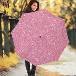 Pink Glitter Artwork Print (NOT Real Glitter) Foldable Umbrella