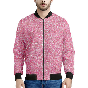 Pink Glitter Artwork Print (NOT Real Glitter) Men's Bomber Jacket