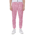Pink (NOT Real) Glitter Print Joggers