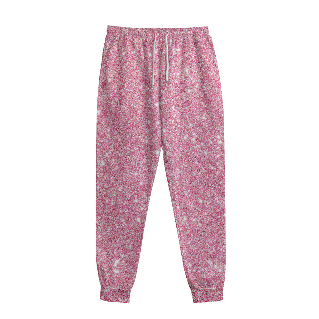 Pink Glitter Artwork Print (NOT Real Glitter) Sweatpants