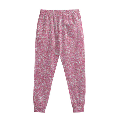 Pink Glitter Artwork Print (NOT Real Glitter) Sweatpants