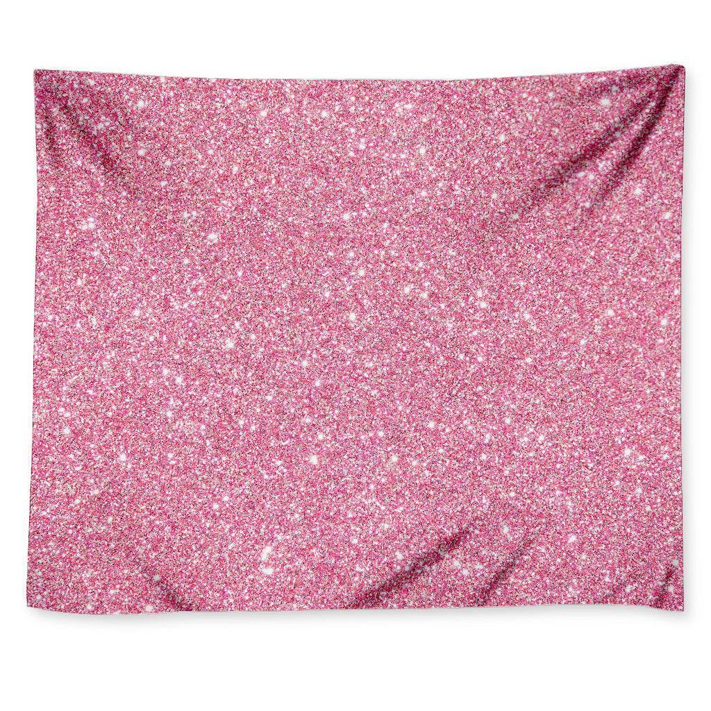 Pink Glitter Artwork Print (NOT Real Glitter) Tapestry