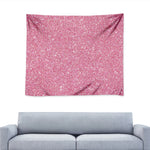 Pink Glitter Artwork Print (NOT Real Glitter) Tapestry
