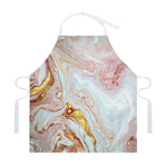 Pink Gold Liquid Marble Print Adjustable Apron