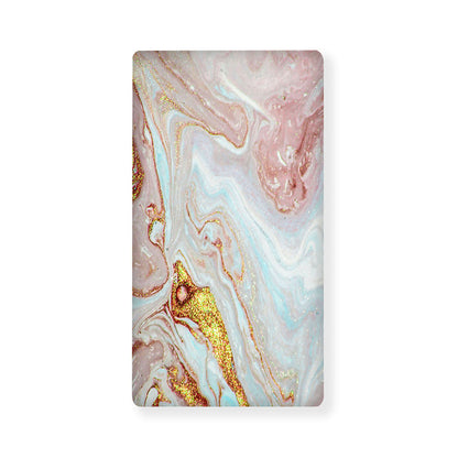 Pink Gold Liquid Marble Print Baby Crib Sheet