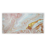 Pink Gold Liquid Marble Print Beach Towel