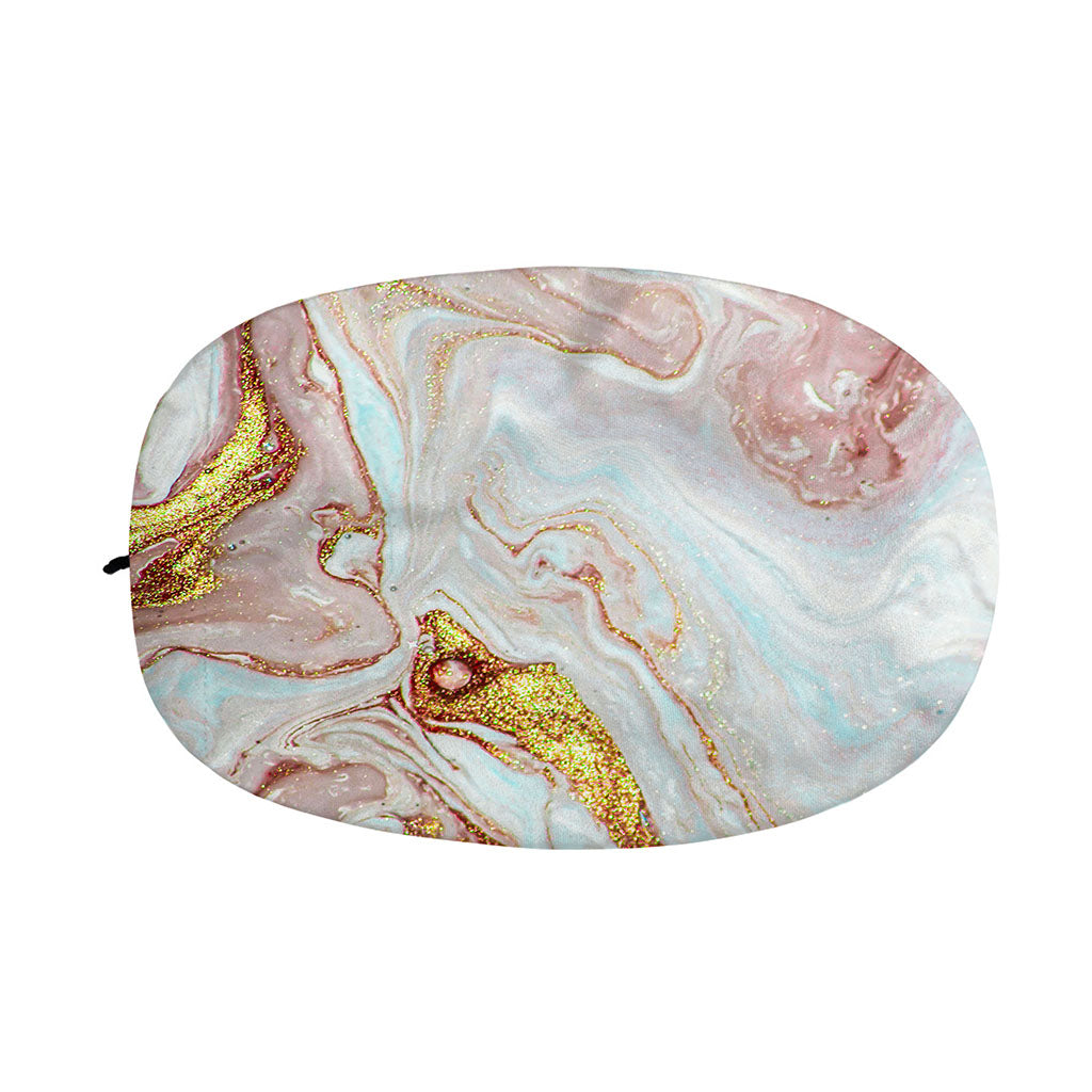 Pink Gold Liquid Marble Print Car Side Mirror Covers