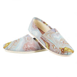 Pink Gold Liquid Marble Print Casual Shoes