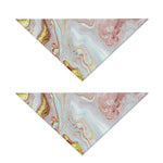 Pink Gold Liquid Marble Print Dog Bandana