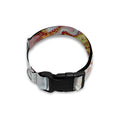 Pink Gold Liquid Marble Print Dog Collar