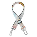 Pink Gold Liquid Marble Print Dog Seat Belt