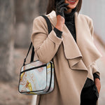 Pink Gold Liquid Marble Print Double Strap Bible Bag