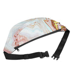 Pink Gold Liquid Marble Print Fanny Pack