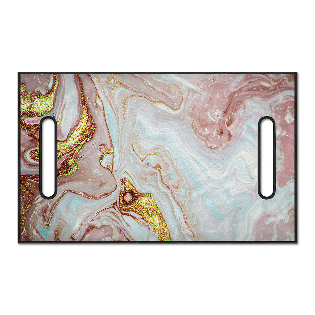 Pink Gold Liquid Marble Print Golf Cart Seat Cover