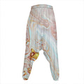 Pink Gold Liquid Marble Print Hammer Pants