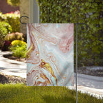 Pink Gold Liquid Marble Print House Flag