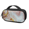Pink Gold Liquid Marble Print Portable Cooler Travel Case
