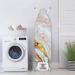 Pink Gold Liquid Marble Print Ironing Board Cover