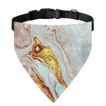 Pink Gold Liquid Marble Print Over The Collar Dog Bandana